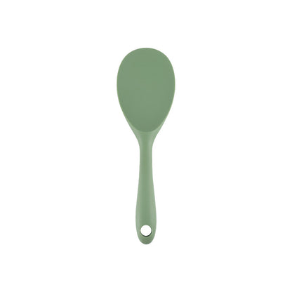 Acura Green Silicone Kitchenware Non-stick Cookware with Spade and Spoon Set Easy to Clean Kitchen Silicone Heat-resistant Kitchenware Five-piece Set