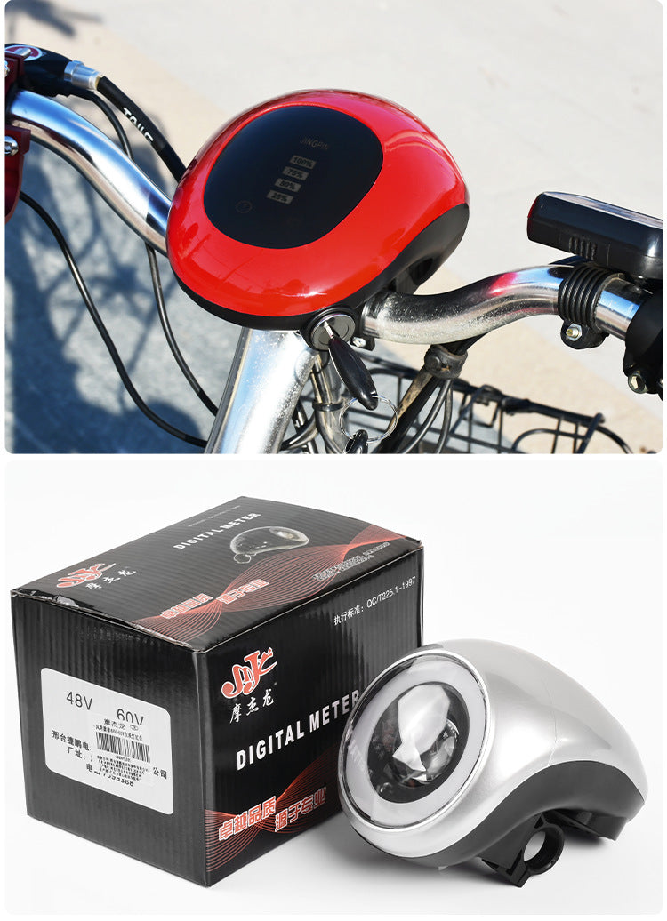 Electric vehicle instrument light 48V60V universal LED highlight headlight key switch power lock power display horn
