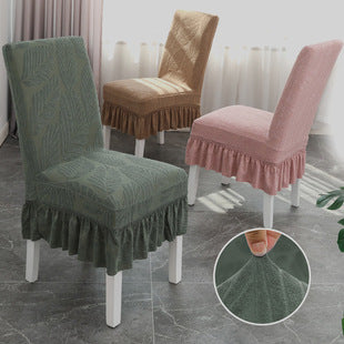 Universal Simple Round Stool Cover, Fully Enclosed, Dustproof, Non-Slip, Fleece Bar Stool Cover for Beauty Salon Swivel Chair Cushion