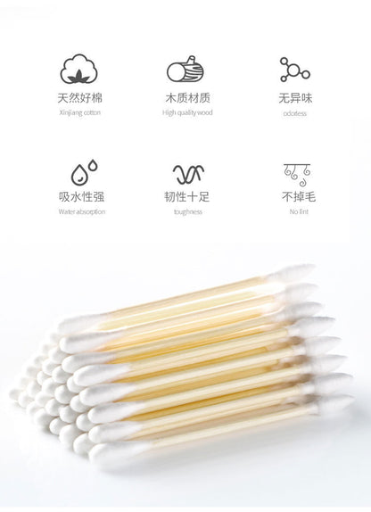 Disposable Cotton Swabs for Ear Removal, Baby Cotton Swabs, Makeup Remover Boxed Double-Ended Cotton Swabs, Cleaning Cotton Swabs, Cotton Swabs Wholesale