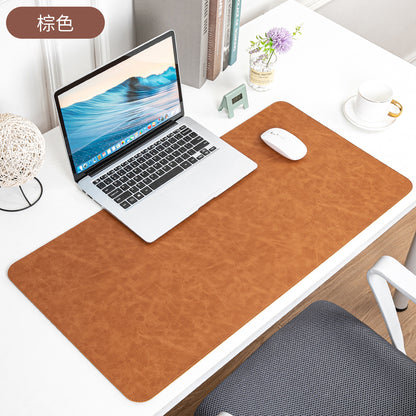 Skin-feeling Crazy Horse Leather Table Mat Leather Pattern Mouse Pad Custom Oversized Office Computer Mat Leather Learning Desk Mat