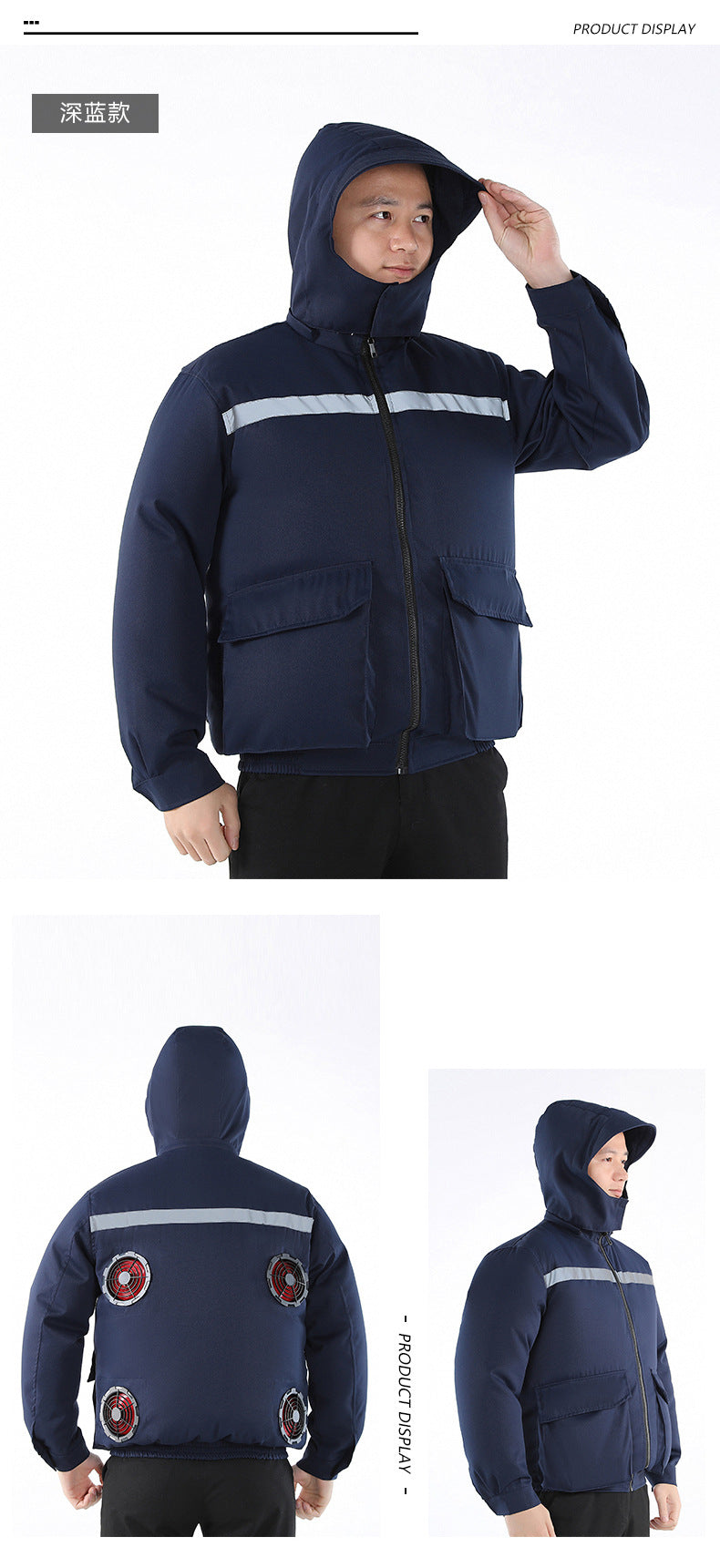 Summer Air-Conditioned Clothing for Outdoor Labor Protection, Cooling and Sun Protection Clothing, Hooded Fan Clothing for Men and Women, Specially Designed for Outdoor Labor Protection