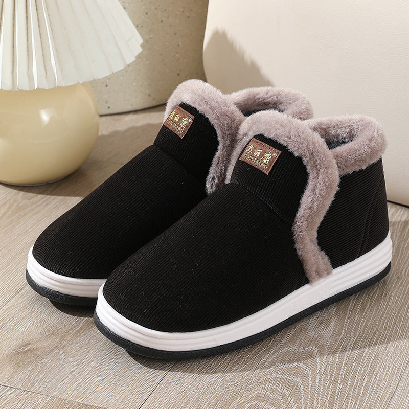 All-Inclusive Handmade Cotton Slippers for Women, Autumn and Winter Home Indoor Warm Dad Old Cotton Shoes Wholesale for Middle-Aged and Elderly Men