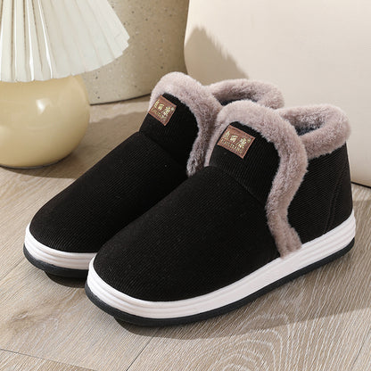All-Inclusive Handmade Cotton Slippers for Women, Autumn and Winter Home Indoor Warm Dad Old Cotton Shoes Wholesale for Middle-Aged and Elderly Men
