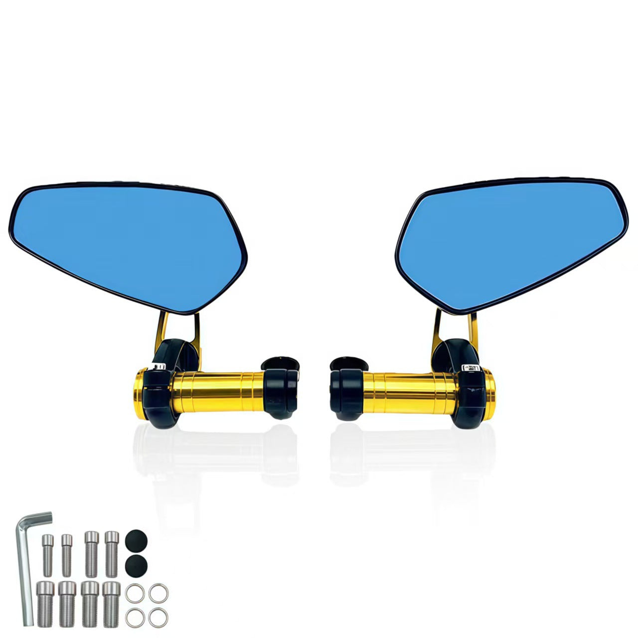 Motorcycle Off-Road Vehicle Modified Universal Folding Mirror Mount Reflective Mirror Cnc Aluminum Alloy Rearview Mirror
