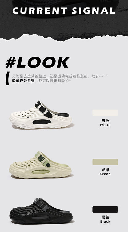 Trendy Men's Clogs Summer 2025 New Non-Slip Beach Surgical Operating Room Driving Outdoor Sandals Men's