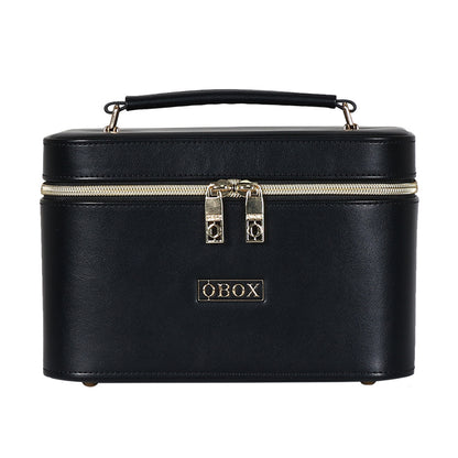 Cross-Border Led Mirror Travel Makeup Bag, Makeup Mirror, Cosmetics Portable Large-Capacity Makeup Case, Hand-Held Beauty Bag