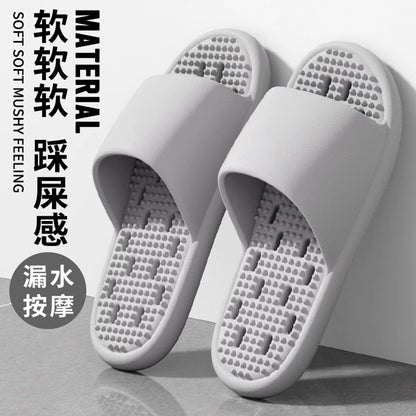 Mute Leakage Slippers Women's Bathroom Bath Non-Slip Home Indoor Toilet Hollow Hole Eva Slippers