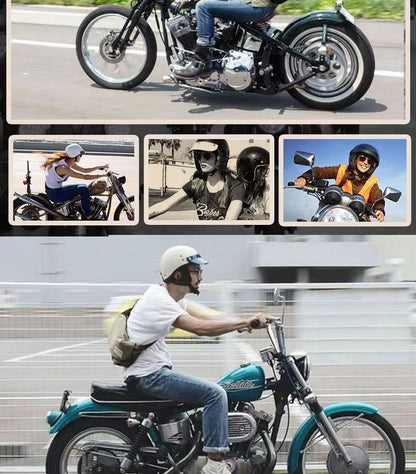 Retro Helmet Motorcycle Half Helmet 3C National Standard Summer Women's Men's Motorcycle Helmet Electric Vehicle Japanese Safety Helmet
