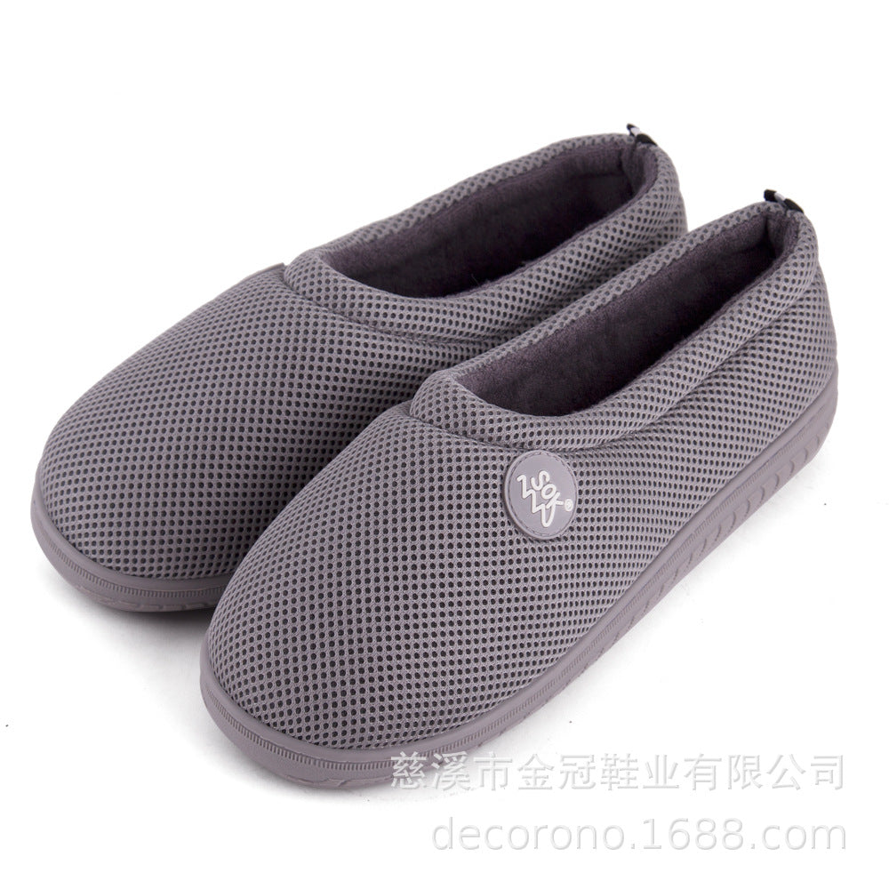 Spot cross-border e-commerce Amazon mesh bamboo fiber gel slippers slipper memory sponge composite slippers