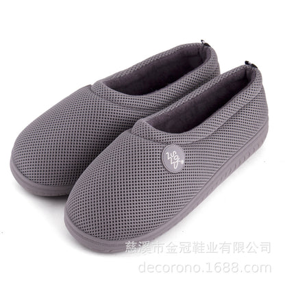Spot cross-border e-commerce Amazon mesh bamboo fiber gel slippers slipper memory sponge composite slippers
