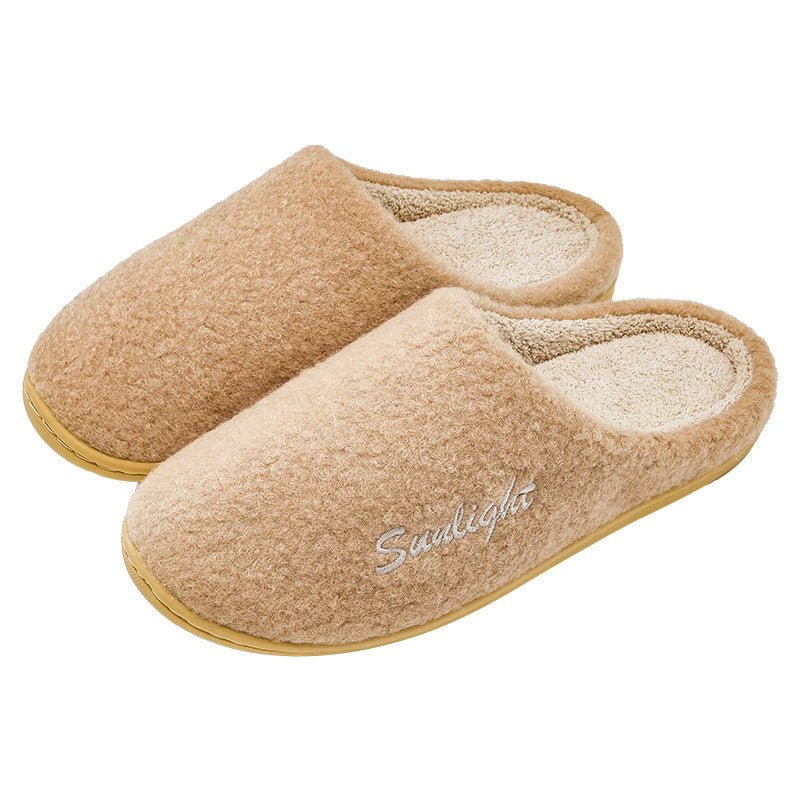 Silent Cotton Slippers for Women, Autumn and Winter 2026 New Model, Indoor Home Warm Plush Massage Detachable Cotton Slippers for Men
