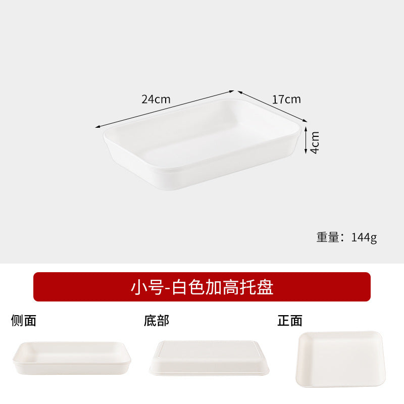 Commercial Deepening Tray Rectangular Kindergarten Plastic Storage Tray for Hot Pot Food Preparation Tray with Marinated Flavor Marinated Dishes Display Tray