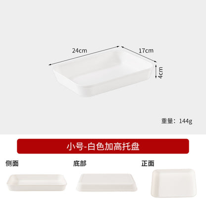 Commercial Deepening Tray Rectangular Kindergarten Plastic Storage Tray for Hot Pot Food Preparation Tray with Marinated Flavor Marinated Dishes Display Tray