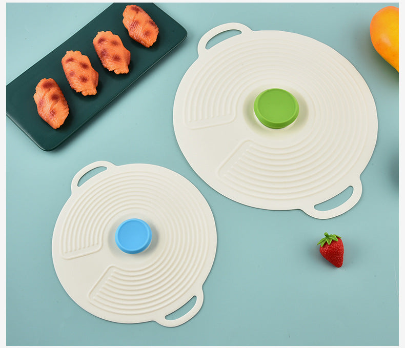 Casual Style Silicone Fresh-Keeping Lid, Sealed Bowl Lid, Meal Lid, Basin Lid, Plate Lid, Microwave Oven Splash-Proof Lid