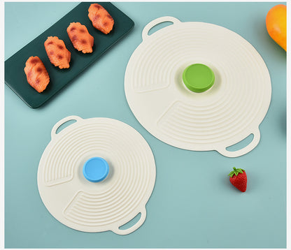 Casual Style Silicone Fresh-Keeping Lid, Sealed Bowl Lid, Meal Lid, Basin Lid, Plate Lid, Microwave Oven Splash-Proof Lid