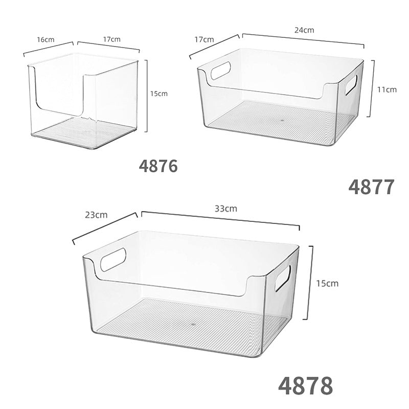 Enlarge 40cm Long Transparent Box Narrow Long Square Storage Box 15cm Wide Water-tight Drawer Finishing