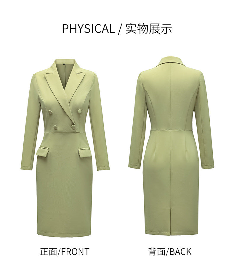 French Hepburn Style Small Black Dress High Sense High Cold Royal Sister Fried Street Small Fragrance Style Pleated Professional Suit dress Summer