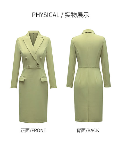French Hepburn Style Small Black Dress High Sense High Cold Royal Sister Fried Street Small Fragrance Style Pleated Professional Suit dress Summer