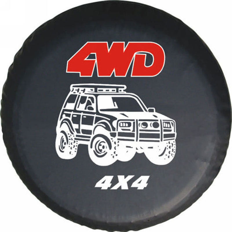 Source factory car tire protective cover tire cover spare tire cover protective cover thickened tire cover all black tire cover