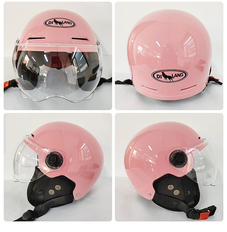 3C certification ear protection electric car helmet men and women summer sunscreen electric car helmet light half helmet manufacturers wholesale