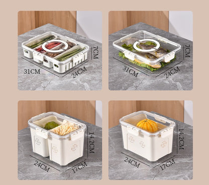 Fresh-Keeping Box Plastic Storage Thickeneded Refrigerator Dust-Proof Finishing Household Artifact Special Kitchen New Plastic Box