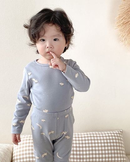 Children's Pajamas, Baby Autumn Clothes and Long Trousers, Kidsren's Home Clothes, Category a Pure Cotton Pajamas for Boys and Girls, Boys' Home Clothes
