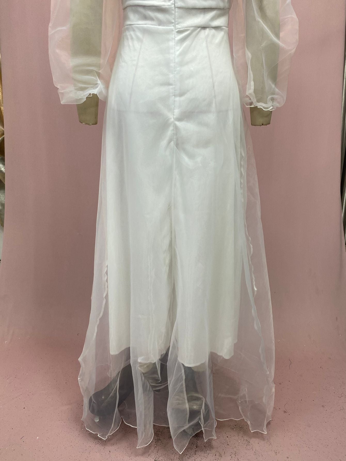 2026 European and American Autumn and Winter New Long-Sleeve Party Dress Amazon Long Elegant Mid-Waist Chiffon Women's Dress
