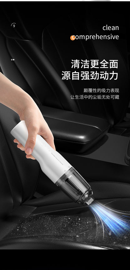 Car Vacuum Cleaner, Portable Air Blowing and Vacuuming, Dual-Use for Car and Home, Wireless Charging, Handheld, High Suction Power