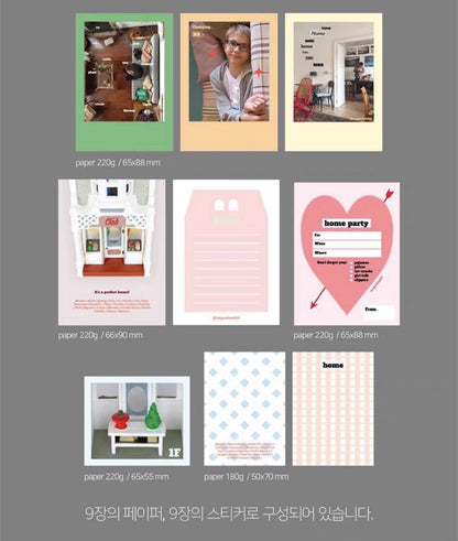 Korea same spot OAB character 202hosil magazine landscape retro hand account decoration material collage paper bag