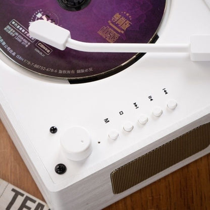 Cross-Border Popular Retro Cd Player Portable Music Album Bluetooth Speaker Player Cd Disc Birthday Gift