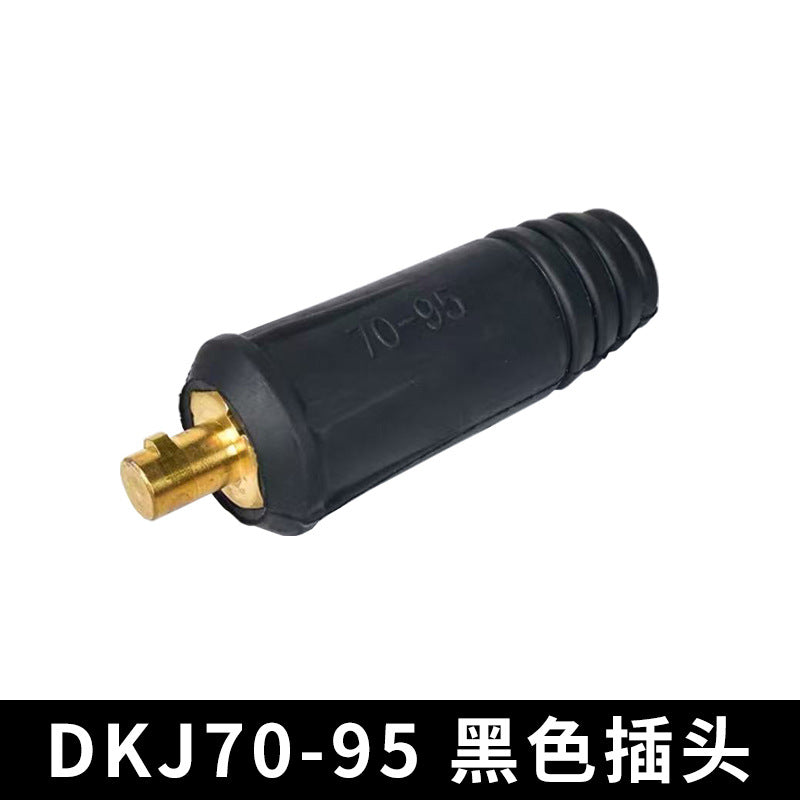 Welding Machine Quick Connector Dkj25-35-50-70 Square All-Copper European Quick-Plug Welding Head Cable Connector
