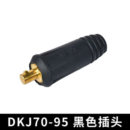 Welding Machine Quick Connector Dkj25-35-50-70 Square All-Copper European Quick-Plug Welding Head Cable Connector