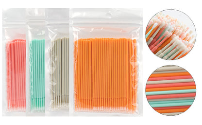 Wholesale New Macaron Color Removal Cotton Swab Grafting Eyelash Cleaning Cotton Stick Eyelash Multifunctional Nano Micro Coater