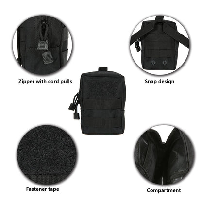 600D outdoor commuter bag molle accessory bag EDC tool coin purse camouflage sports mobile phone waist bag