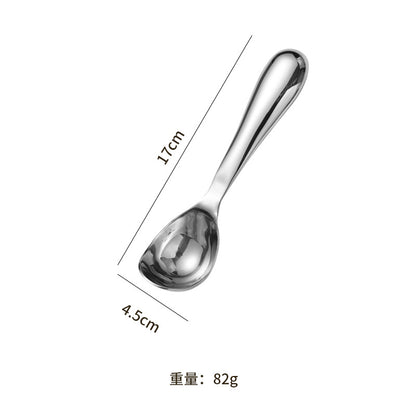 New 304 Stainless Steel Ice Cream Spoon Self-melting Ice Cream Spoon Digging Watermelon Fruit Ball Digger Eating Melon Artifact Spoon