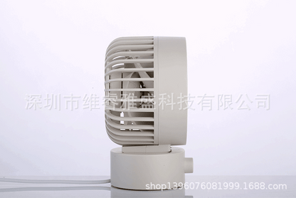 Muji Same New Product Fan Desktop Mini USB Fan 4inch Small Fan Macaron Rechargeable Small Fan