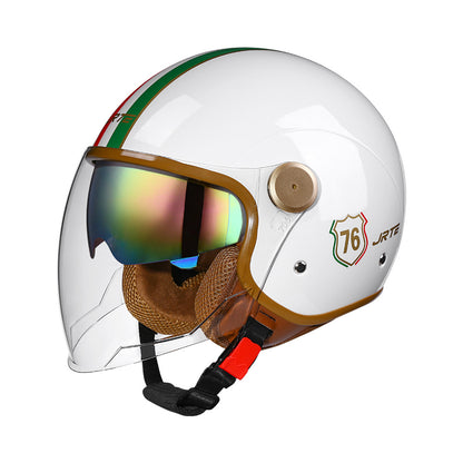 3c certified motorcycle helmet electric car helmet Harley universal battery car Four Seasons universal personality half helmet