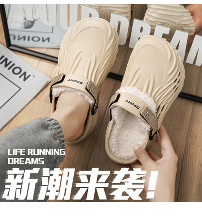 Cotton Slippers for Home, High-End Outer Wear, 2025 Winter New Cross-Border Cotton Shoes Manufacturer Wholesale Cotton Tow