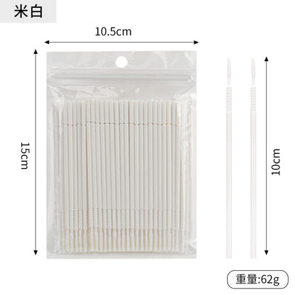 New wholesale long head cotton swab eyelash tattoo nail cleaning cotton swab eyelash disposable long thread cotton swab