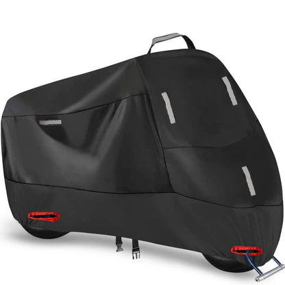 Cross-border 210D motorcycle dust cover Amazon rain-proof sun-proof snow-proof dust-proof reflective strip bicycle
