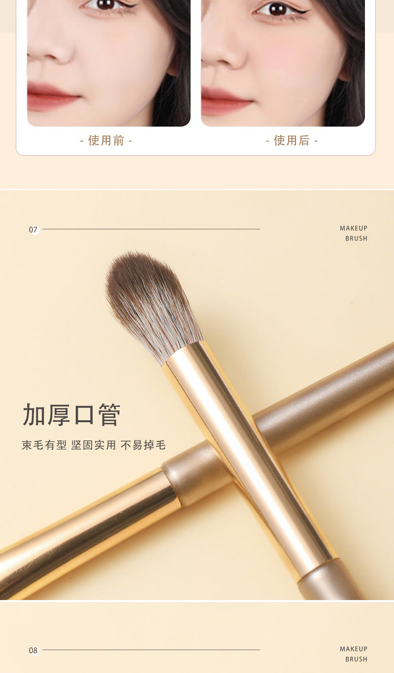 Source Manufacturer Makeup Brush Cangzhou 15 Pieces Gilt Eye Brush Blade Eyebrow Brush