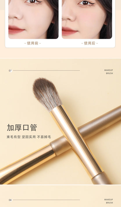 Source Manufacturer Makeup Brush Cangzhou 15 Pieces Gilt Eye Brush Blade Eyebrow Brush