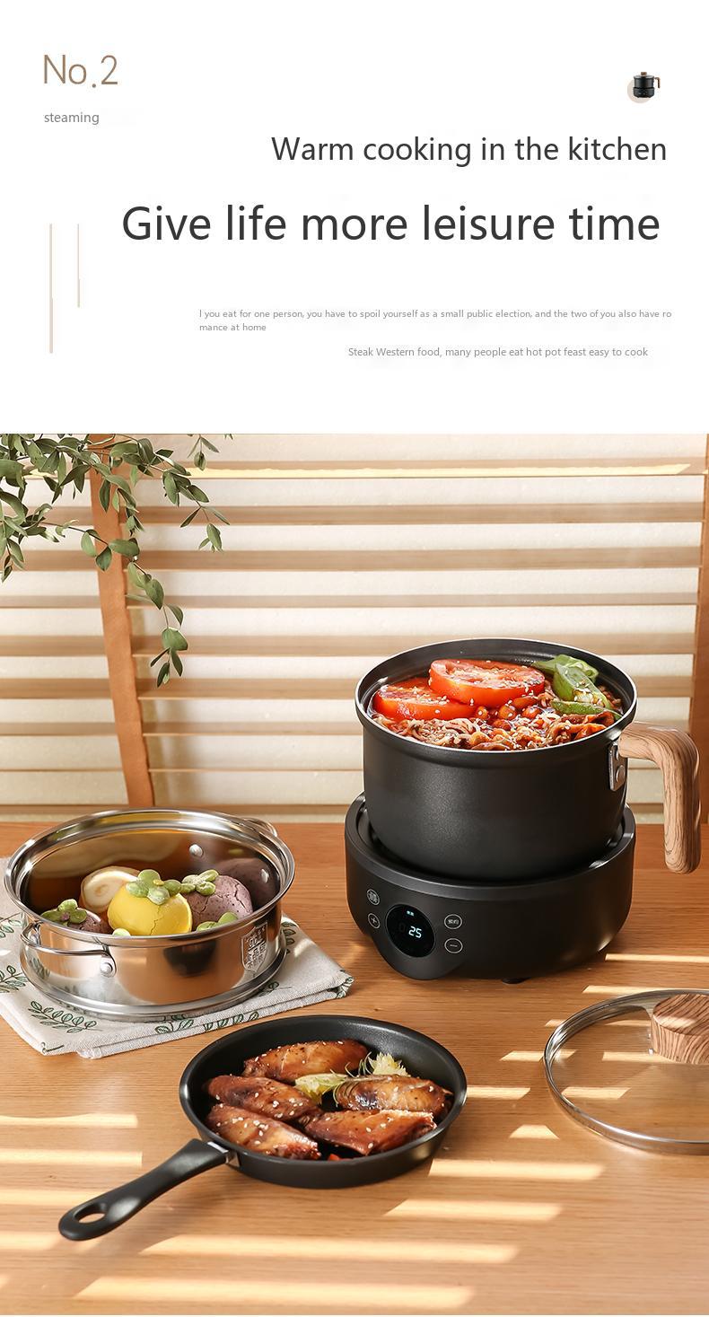 Cross-border 110V/220V English packaging household full-automatic multifunctional split 1.8-liter electric cooking pot European, British and American regulations