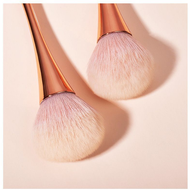 Source Manufacturer Golden Small Waist Blush Brush Loose Powder Brush Super Large Soft Hair Powder Makeup