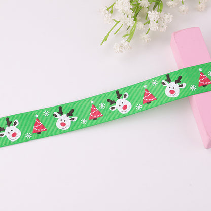 Cross-border Special Ribbon Wedding Christmas Packaging Ribbon Wholesale Exquisite Ribbon Gift Colorfulful Christmas Ribbon