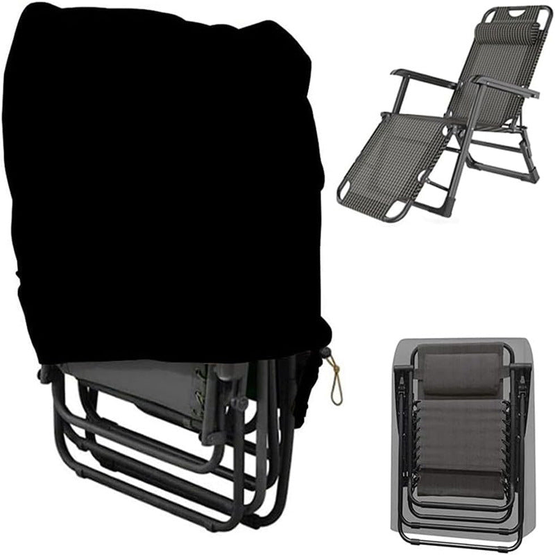 210D Folding Recliner Cover Balcony Garden Courtyard Anti-Blow Dustproof Cover Protective Cover Windproof and Uv Resistant