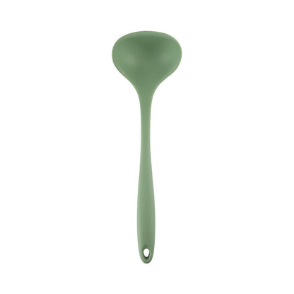 Acura Green Silicone Kitchenware Non-stick Cookware with Spade and Spoon Set Easy to Clean Kitchen Silicone Heat-resistant Kitchenware Five-piece Set