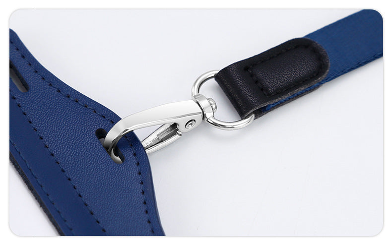 Real work permit leather case unit work permit with lanyard four-card work card badge hanging neck staff card bus access control
