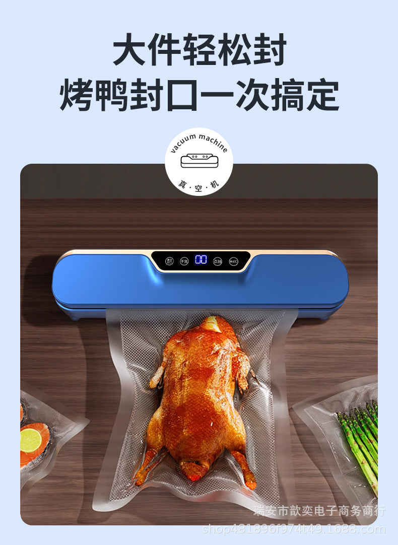 Automatic Vacuum sealing machine food packaging machine small fresh-keeping sealing machine household plastic sealing machine vacuum group purchase